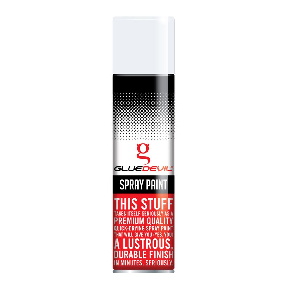GLUEDEVIL SPRAY PAINT 300ML PEARL WHITE
