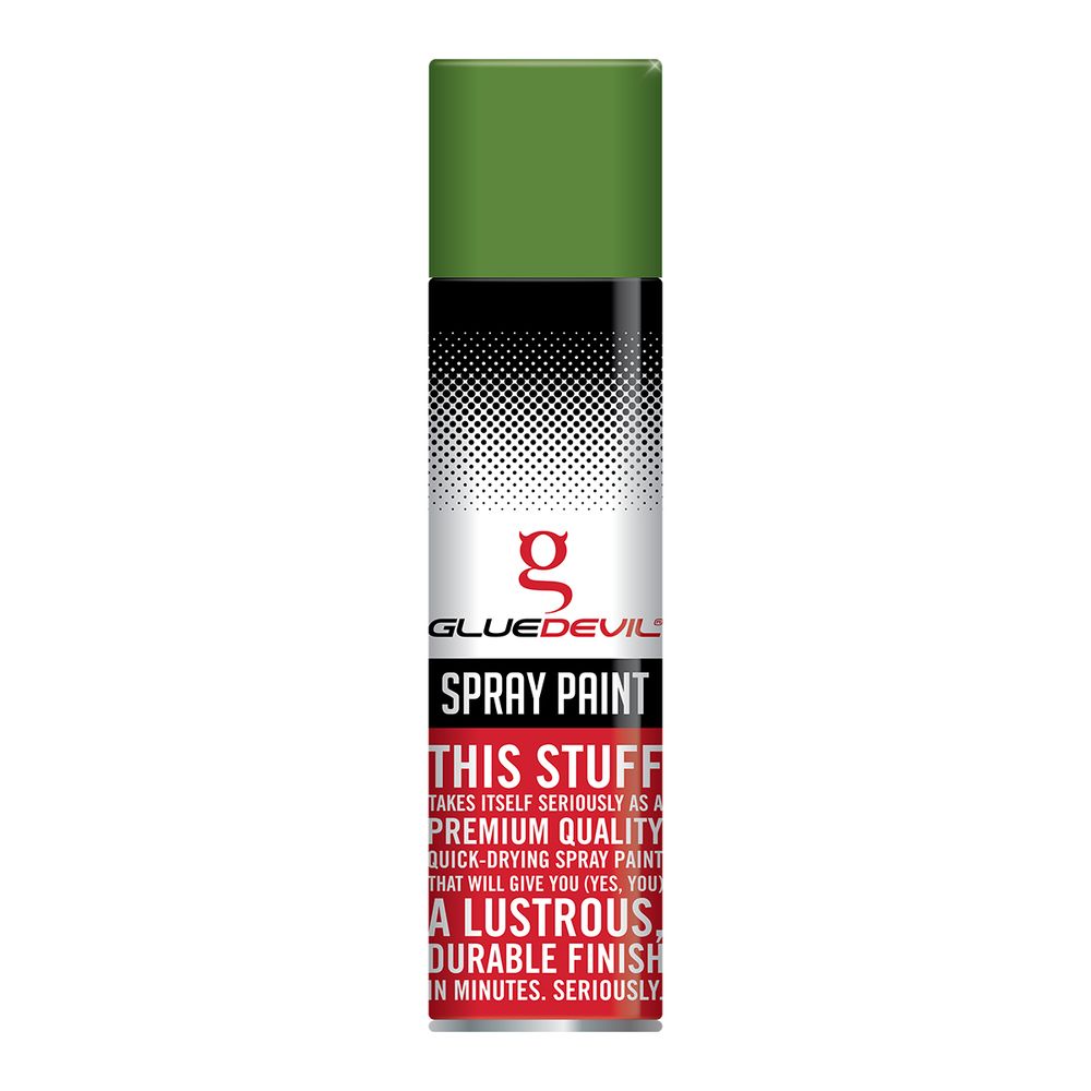 GLUEDEVIL SPRAY PAINT 300ML METALLIC GREEN