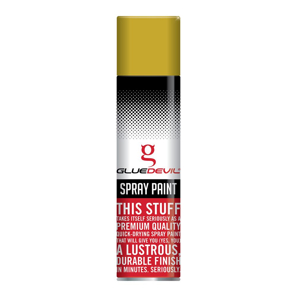 GLUEDEVIL SPRAY PAINT 300ML RICH PALE GOLD