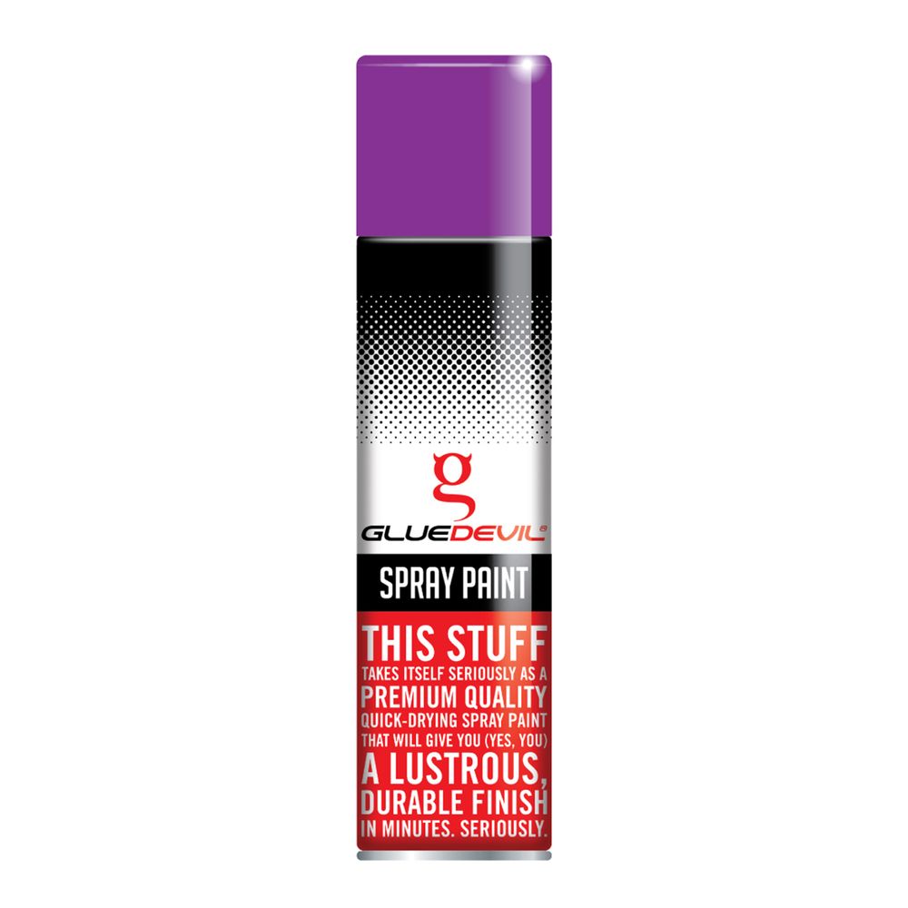 GLUEDEVIL SPRAY PAINT 300ML FLUORESCENT VIOLET