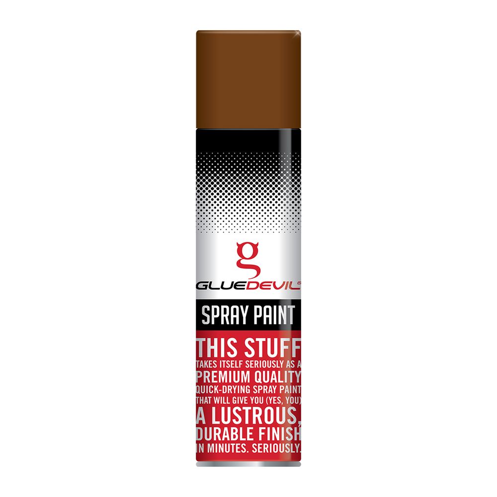 GLUEDEVIL SPRAY PAINT 300ML GOLDEN BROWN
