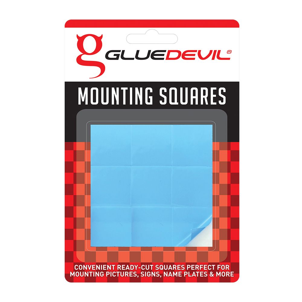 GLUEDEVIL D/SIDED TAPE 24MMX24MM MOUNTING SQUARES