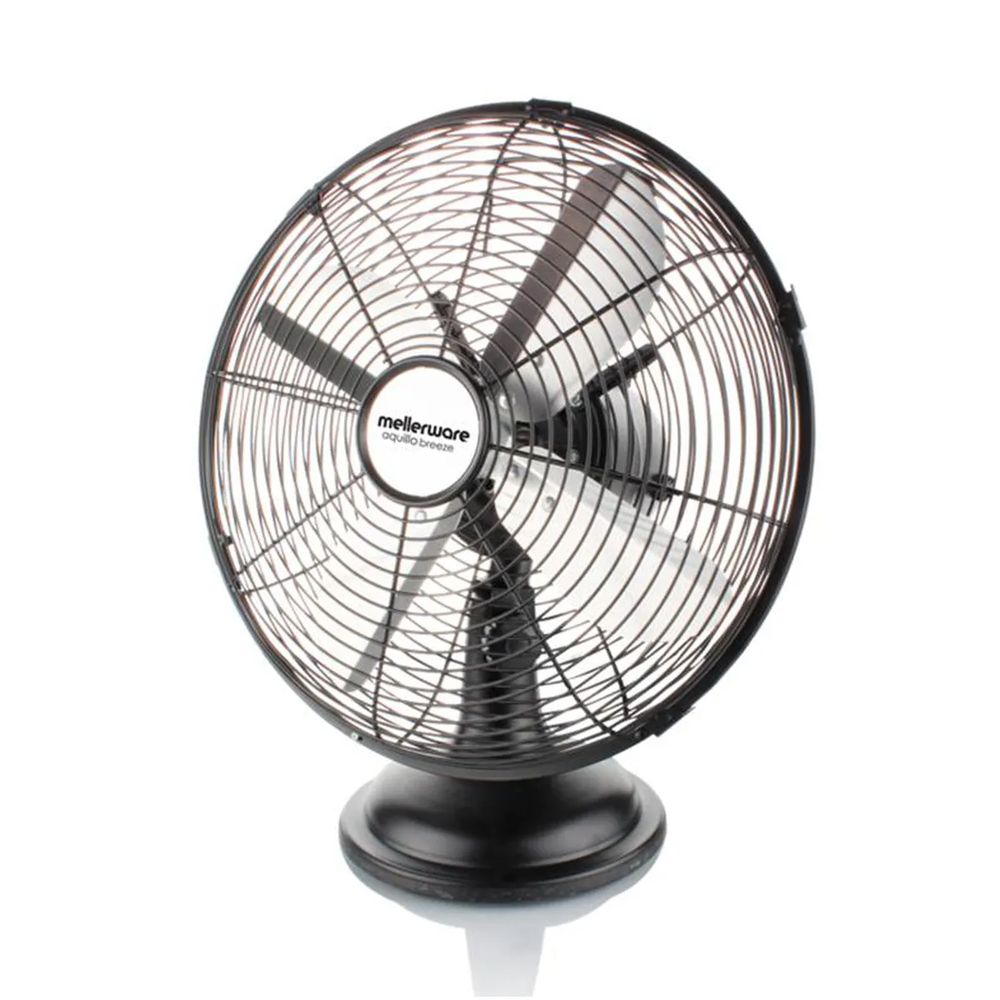 MELLERWARE Fan Desktop Steel 35w 30cm Black