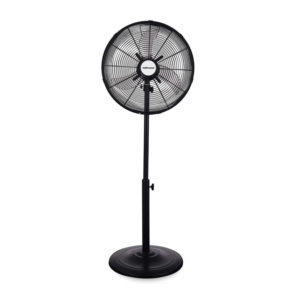 MELLERWARE FAN PEDESTAL STEEL 3 SP ADJ 50W 40CM BL