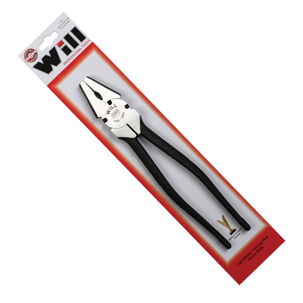WILL H/DUTY FENCING PLIERS 136 250MM