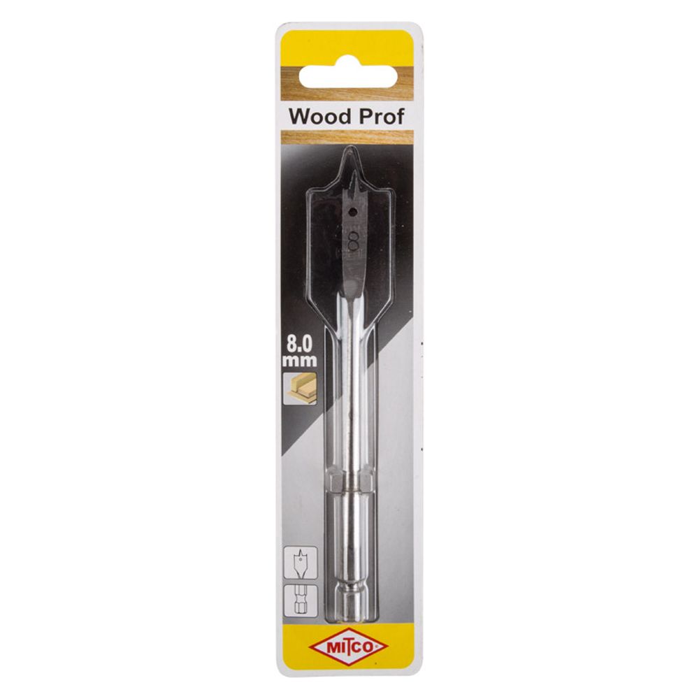 MITCO WOOD FLAT DRILL BIT 8MM