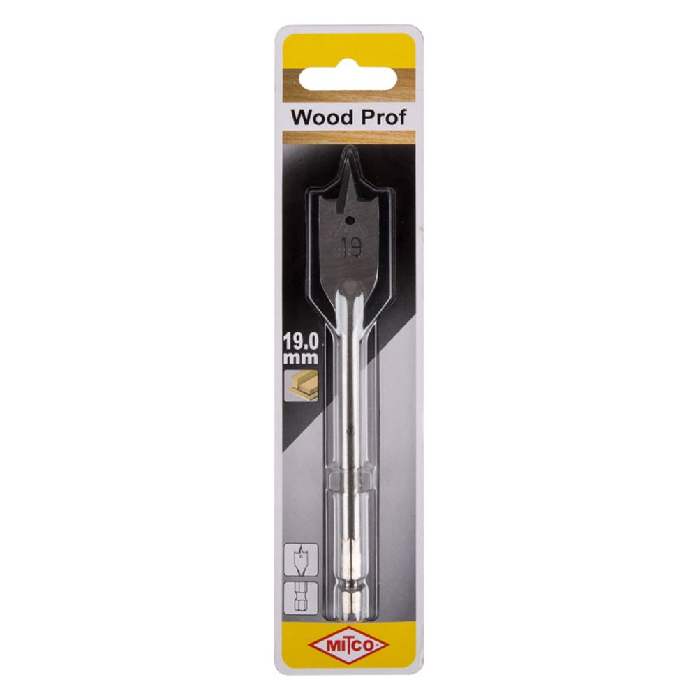 MITCO WOOD FLAT DRILL BIT 19MM