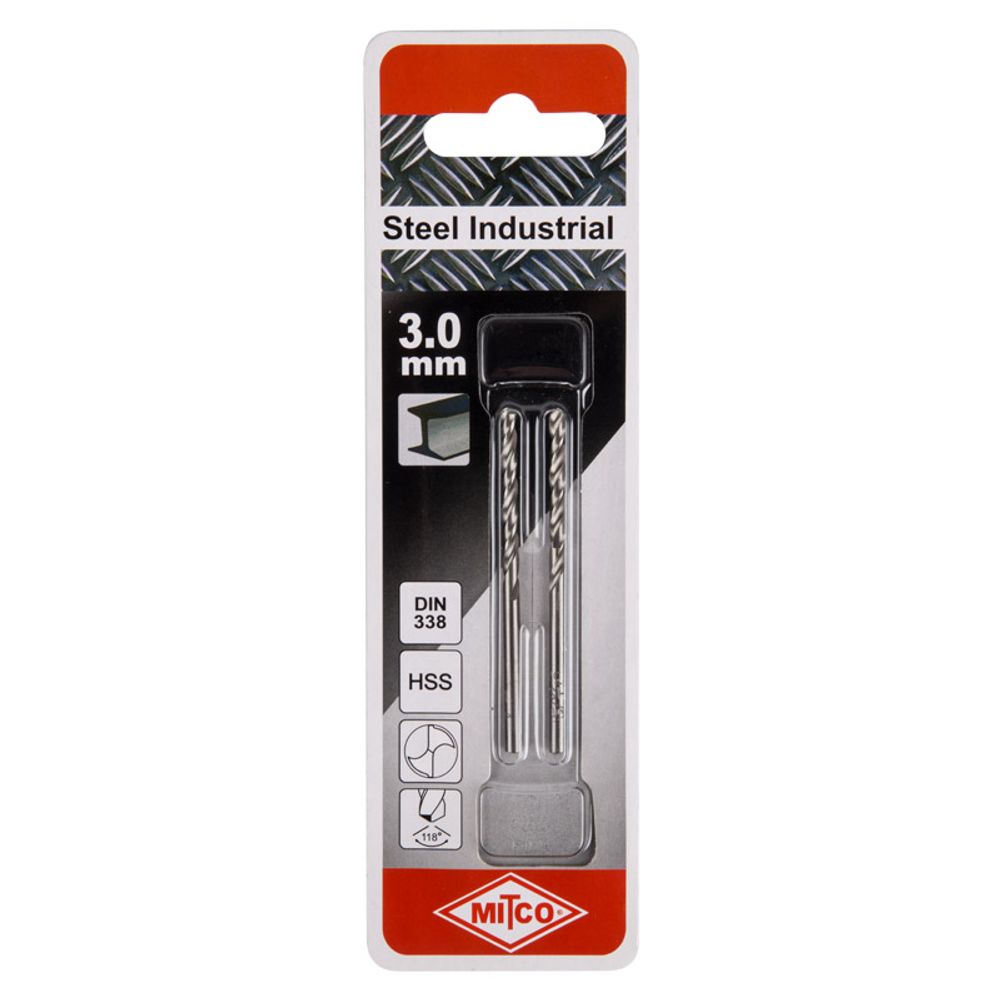 MITCO DRILL BIT PROF 3.0MM (2 PACK) PACKED