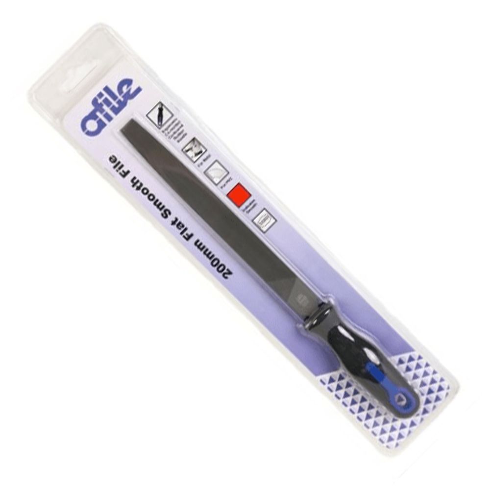 AFILE FLAT SMOOTH FILE 250MM PACKED