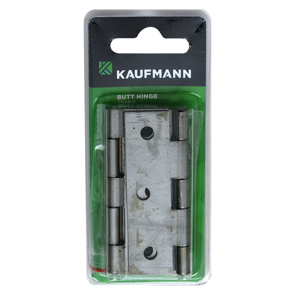 Kaufmann Butt Hinge Steel 75mm Self Colour (pair)