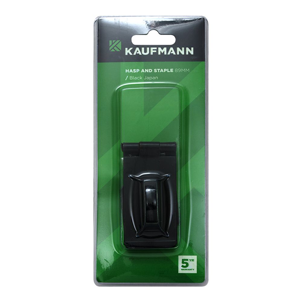 Kaufmann Hasp & Staple Japan 89mm Blk