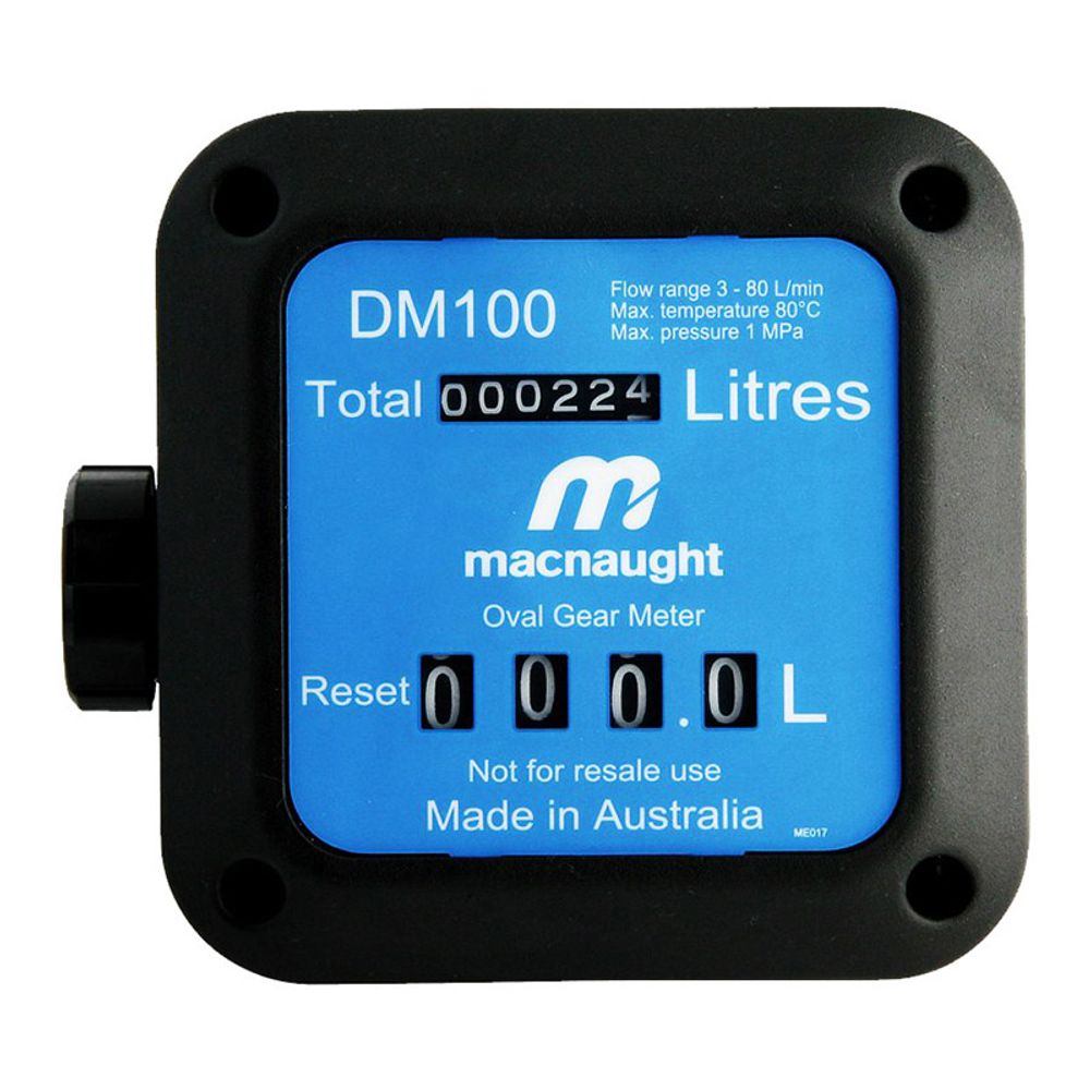 MACNAUGHT DRUM PUMP DIESEL METER DM100-01