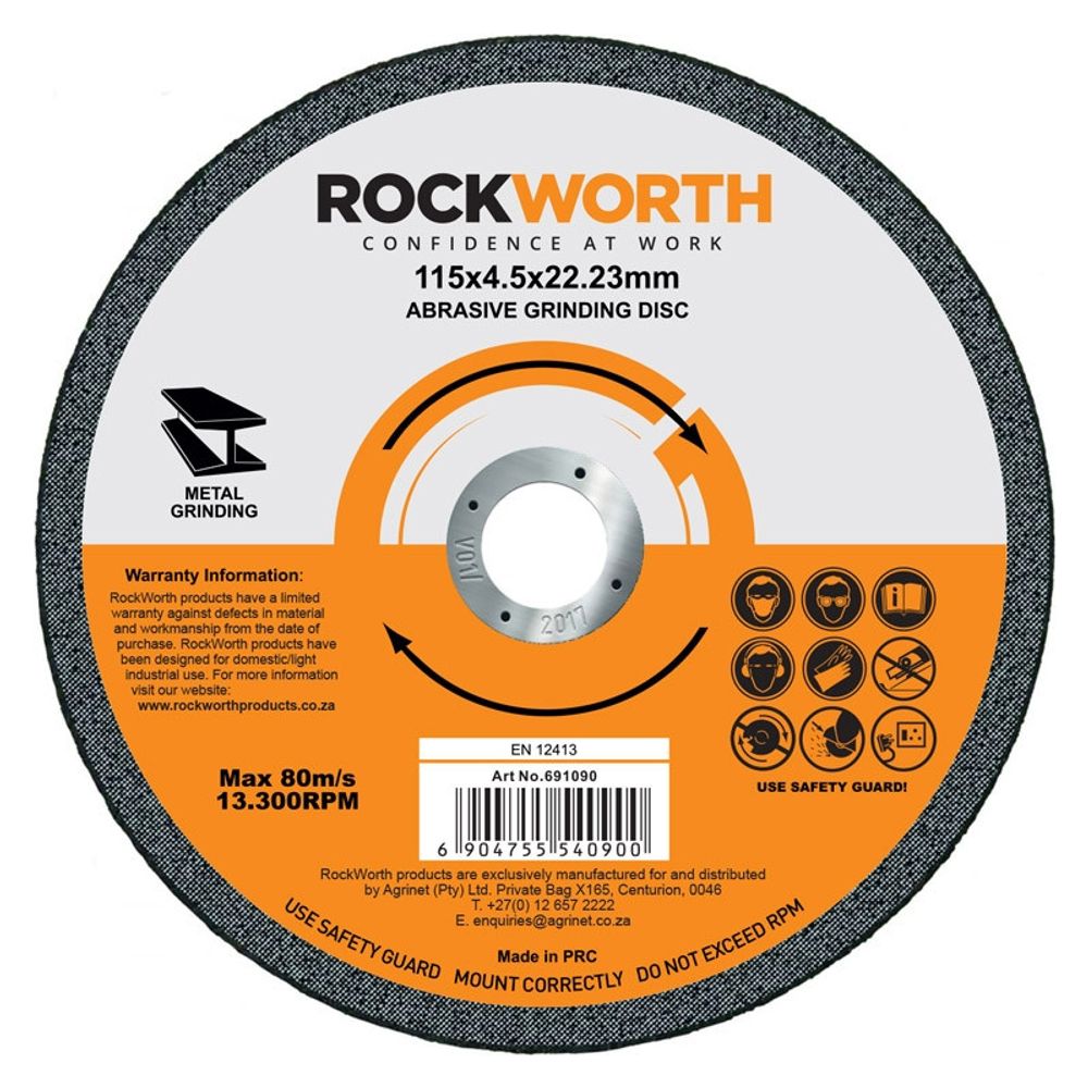 ROCKWORTH Grinding Disc Steel 230x6.0mm