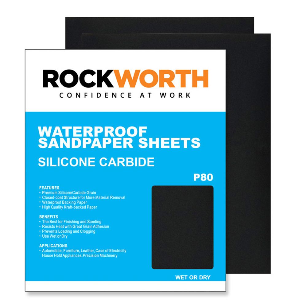 ROCKWORTH WATER PAPER SHEETS - P80