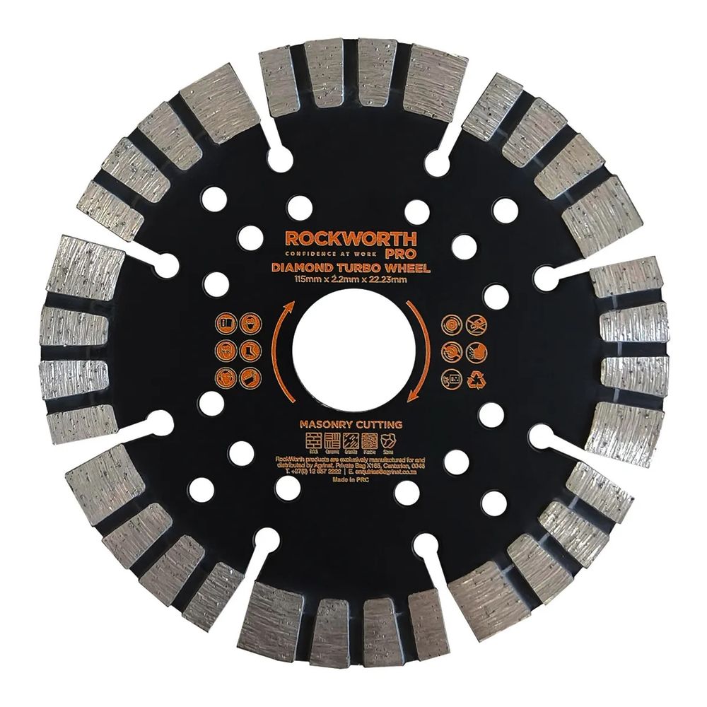 ROCKWORTH PRO DIAMOND TURBO WHEEL 115MM