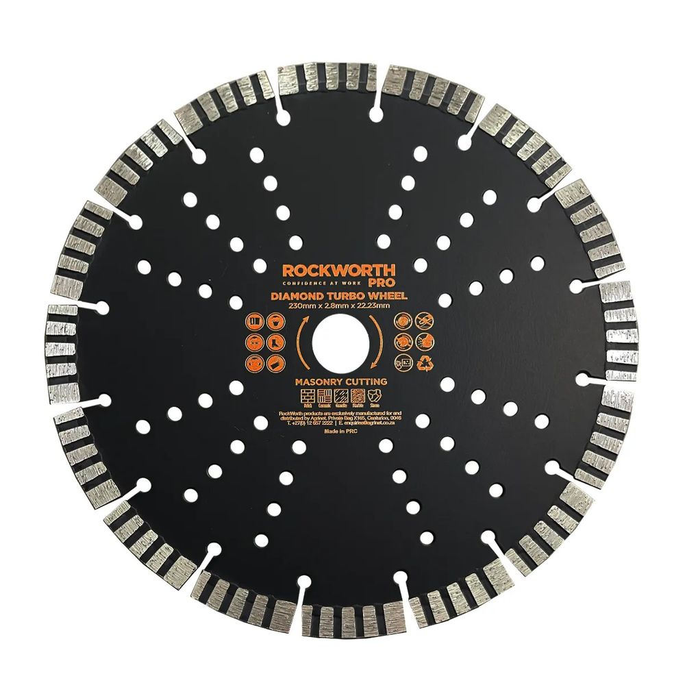 ROCKWORTH PRO DIAMOND TURBO WHEEL 230MM