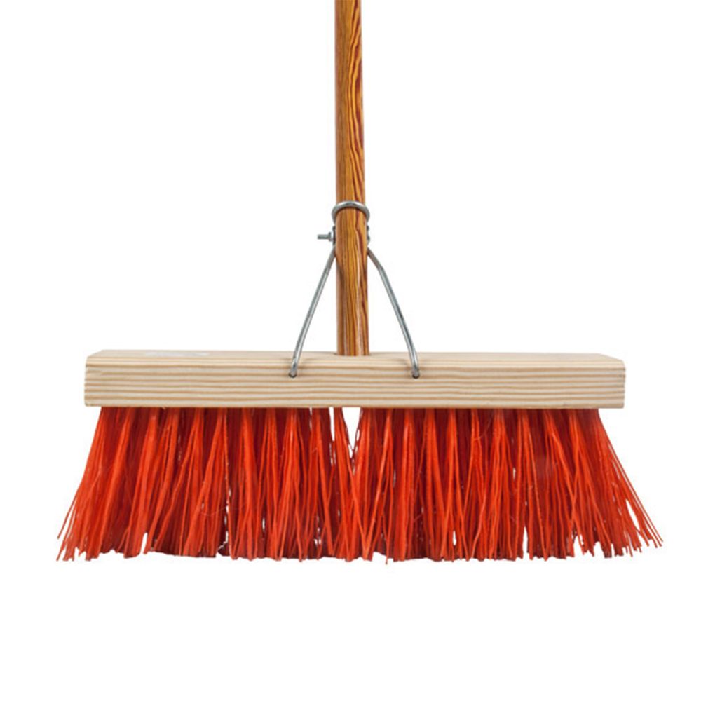 APOLLO BROOM POLY BASS BRISTLE HARD HD 15IN 375MM