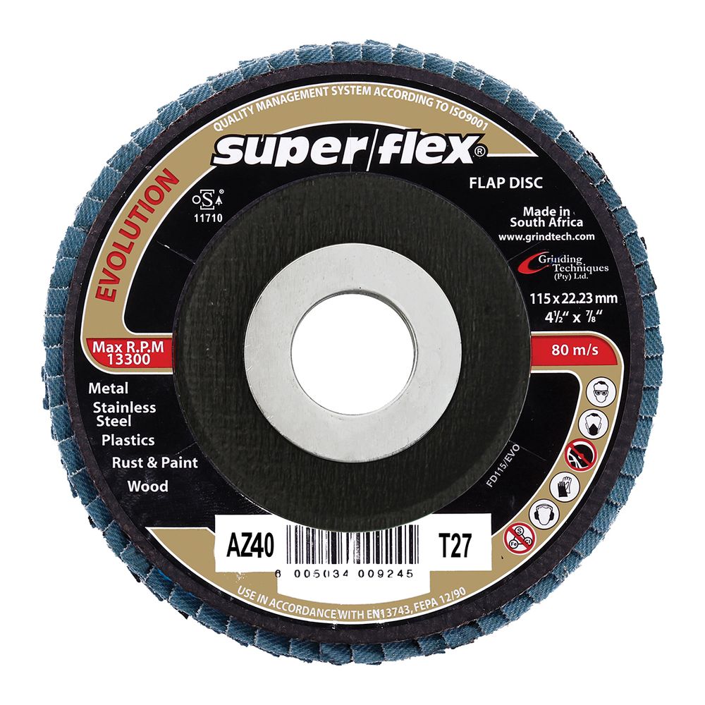 SUPERFLEX FLAP DISC EVOLUTION 115MM AZ40 B