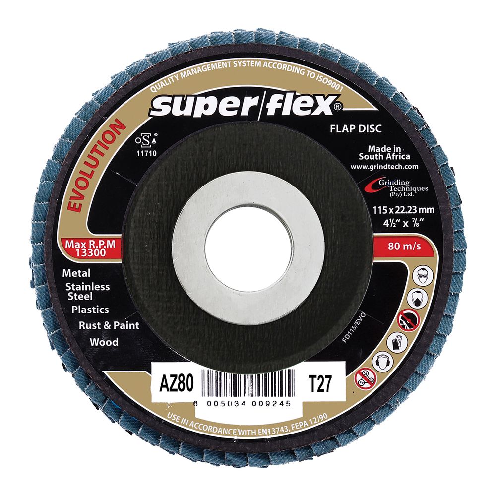 SUPERFLEX FLAP DISC EVOLUTION 115MM AZ80 B