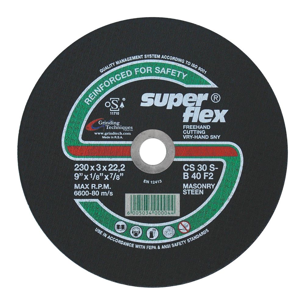 SUPERFLEX Cutting Disc Flat Masonry 230x3mm