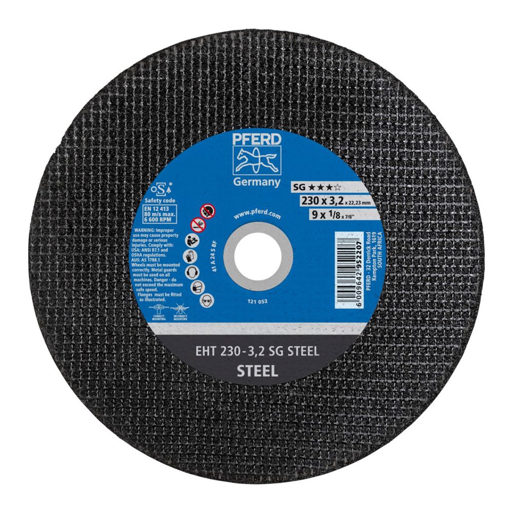 PFERD Cutting Disc Flat Steel 230mm X3.2mm Sg