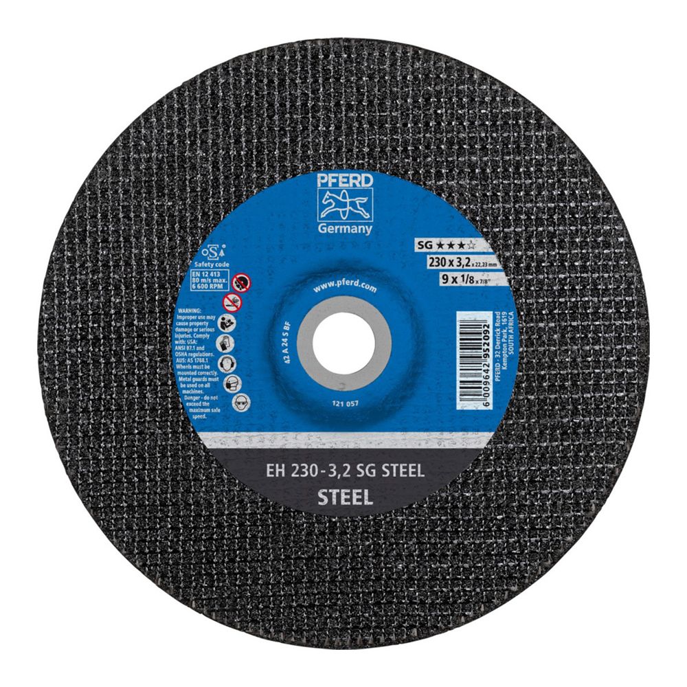 PFERD Cutting Disc Dome Steel 230mm X3.2mm Sg