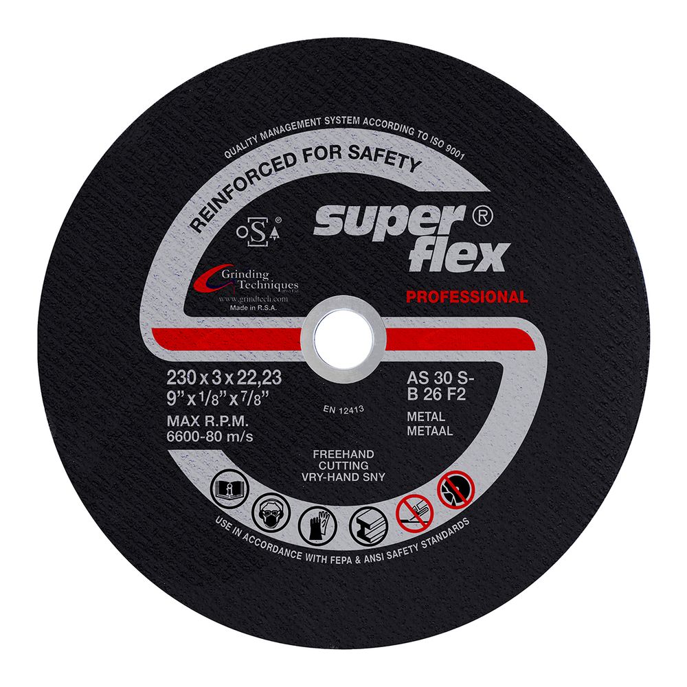 SUPERFLEX Cutting Disc Flat Steel Prof 230x3mm