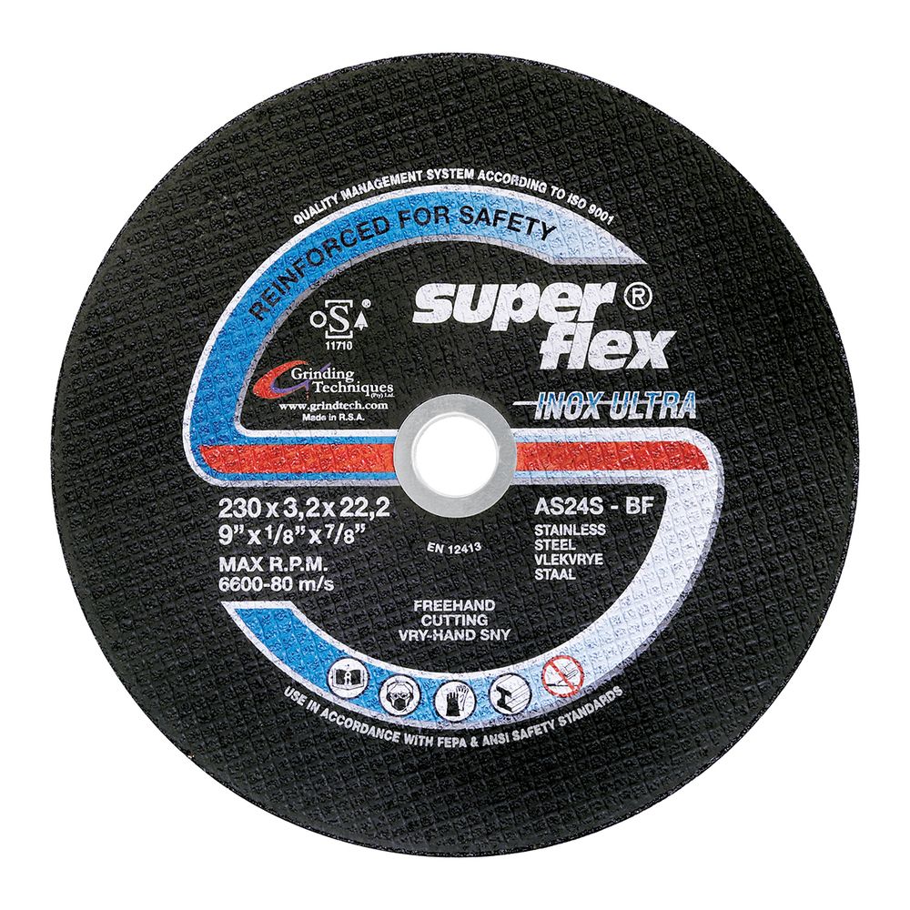 SUPERFLEX CUTTING DISC FLAT ULTRA INOX 230X3.2MM