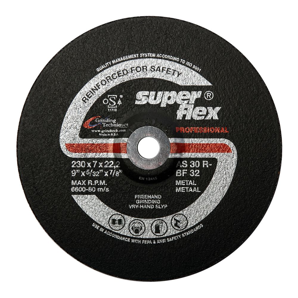 SUPERFLEX Grinding Disc Dome Steel Prof 230x7.2mm