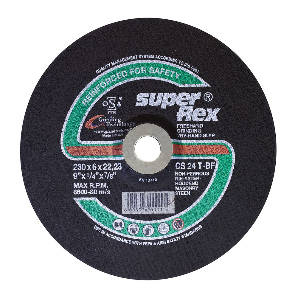 SUPERFLEX Grinding Disc Dome Masonry 230x6mm