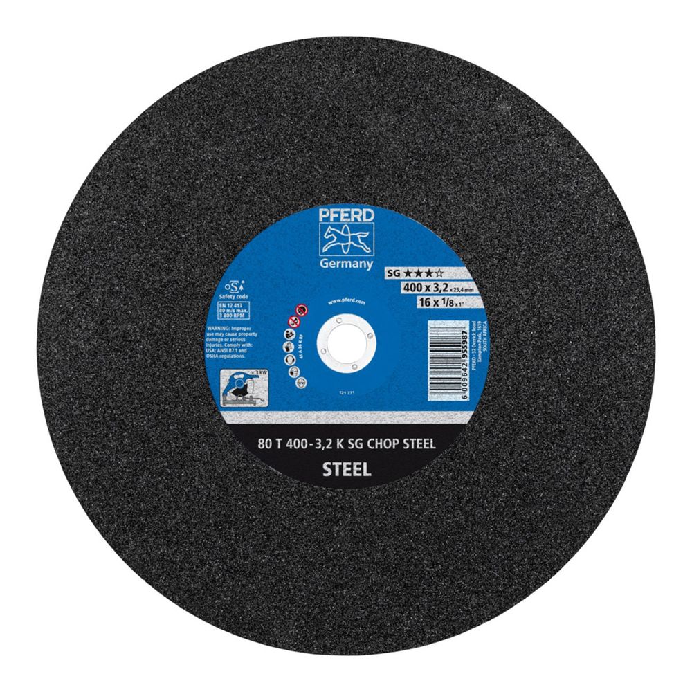 PFERD Cutting Disc Steel 400mm Sg Chop 25.4 Bore