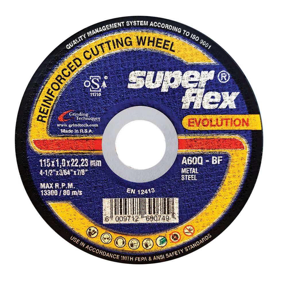 SUPERFLEX CUTTING DISC EVOLUTION 115MMX1MM A60Q