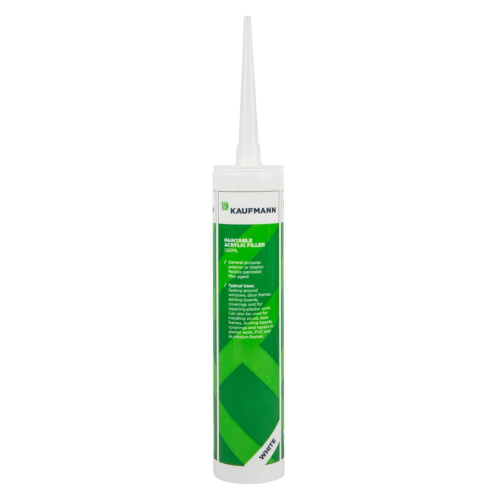 Kaufmann Paintable Acrylic Filler 280ml White