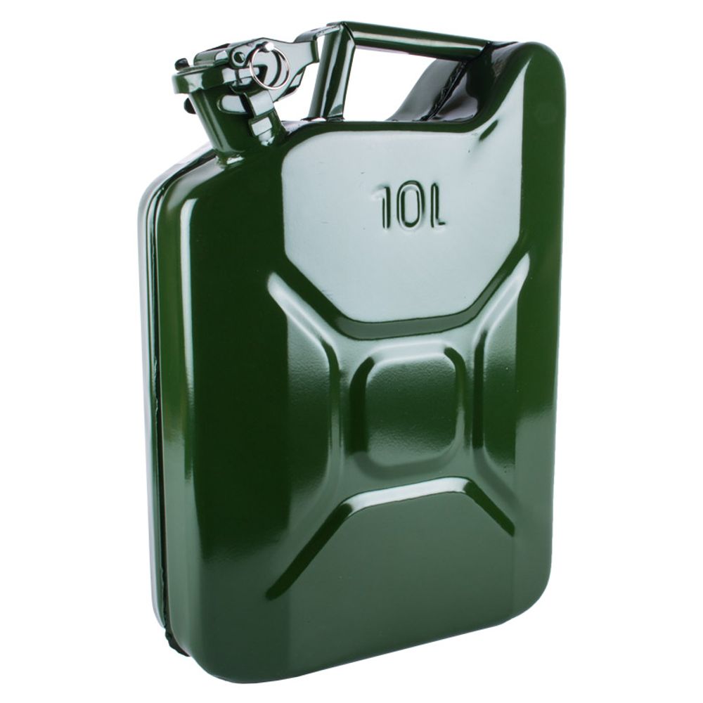 Kaufmann Jerry Can Metal Petrol Grn 10l