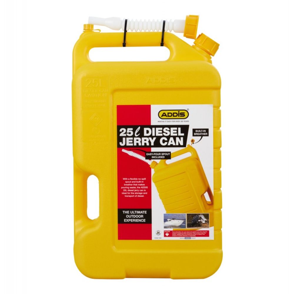 ADDIS Jerry Can Plastic Diesel 25l