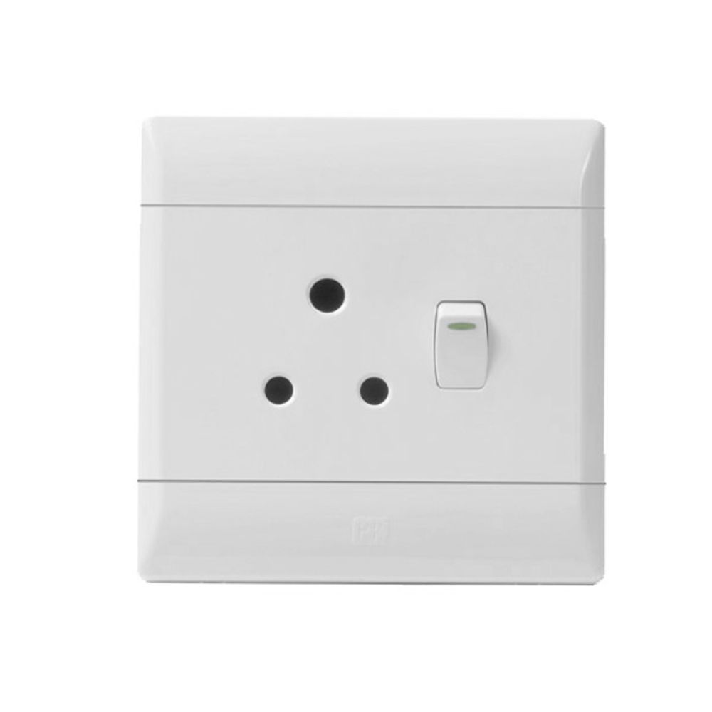 CBI Plug Switch Single 4x4 White