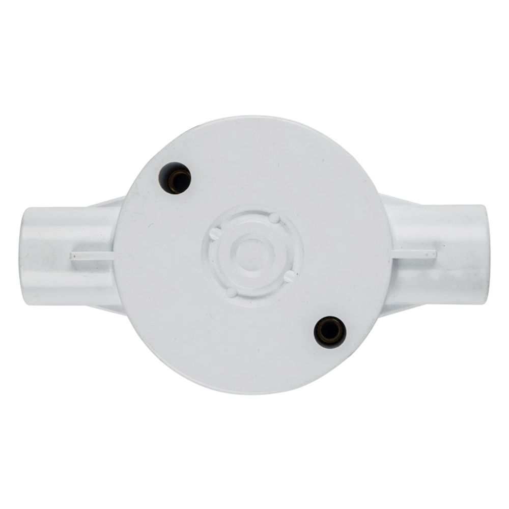 CONDUIT BOX 2-WAY THROUGH SABS 20MM