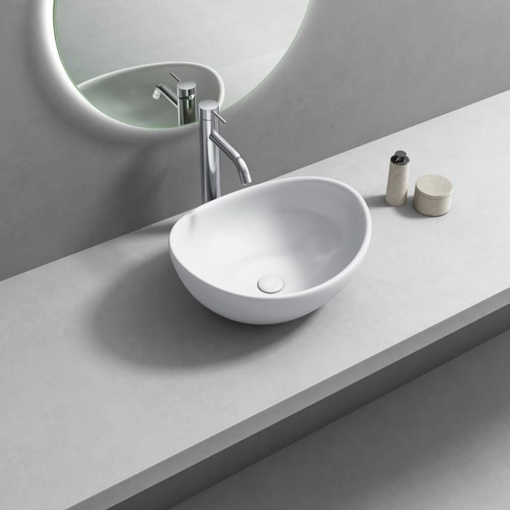 BASIN FREE STANDING ARIES 0T/H OVAL 420X365X175MM