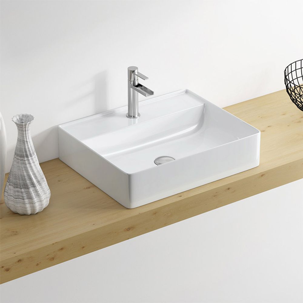 BASIN FREE STANDING ORION 1T/H SQ 520X420X115MM