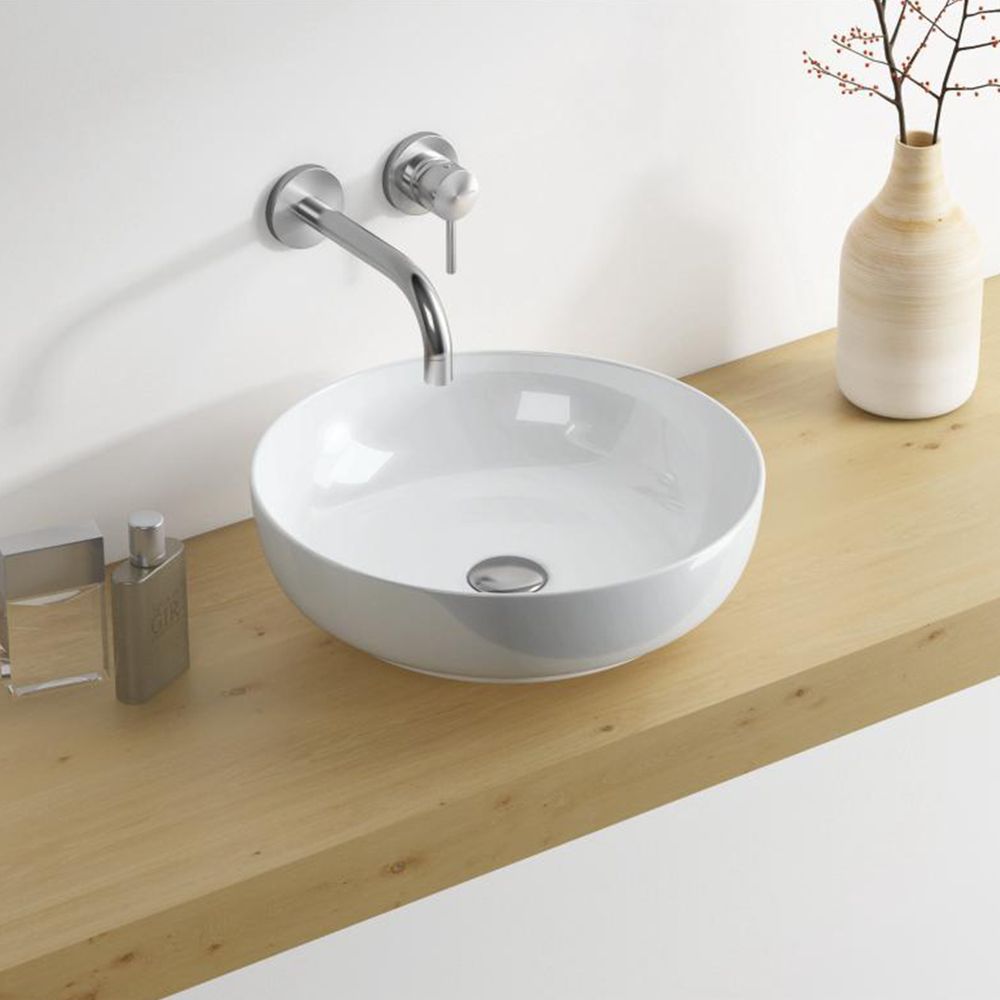 BASIN FREE STANDING PEBBLE 0T/H RD 405X405X430MM