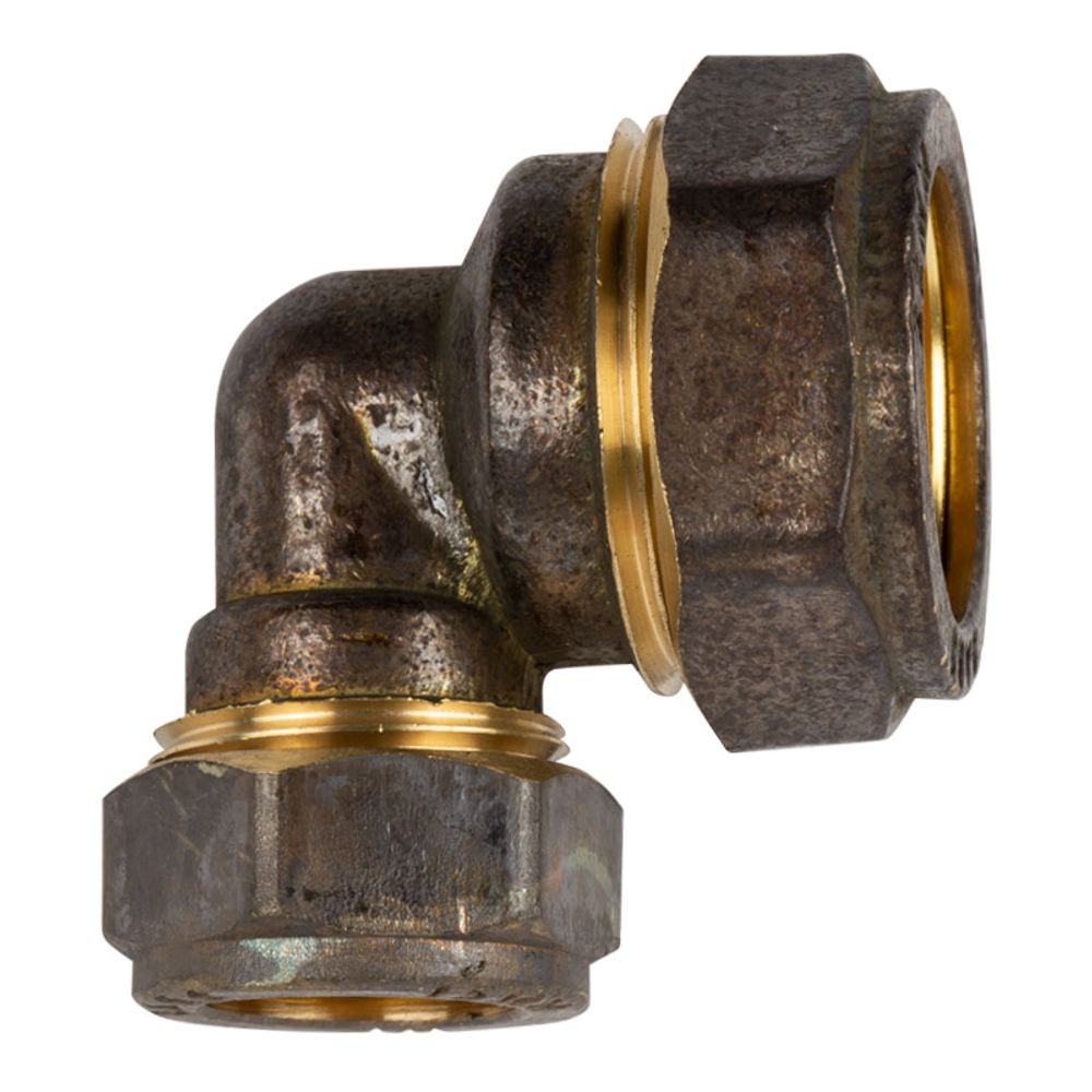 Compression Brass Elbow 90d Cxc 22mmx15mm Sabs