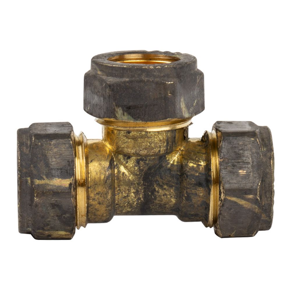 Compression Brass Tee Cxcxc 15mm Sabs
