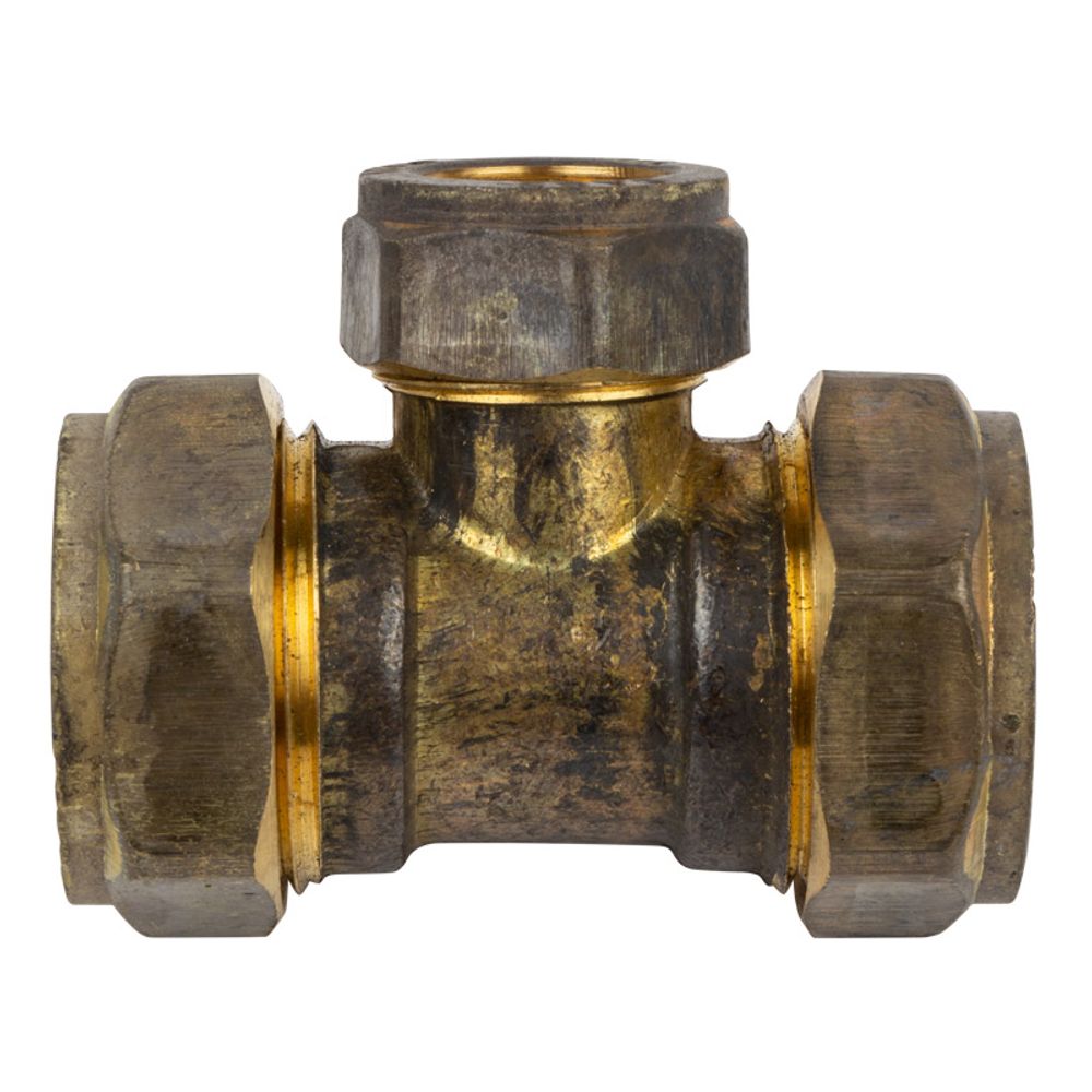 Compression Brass Tee Cxcxc 22x22x15mm Sabs