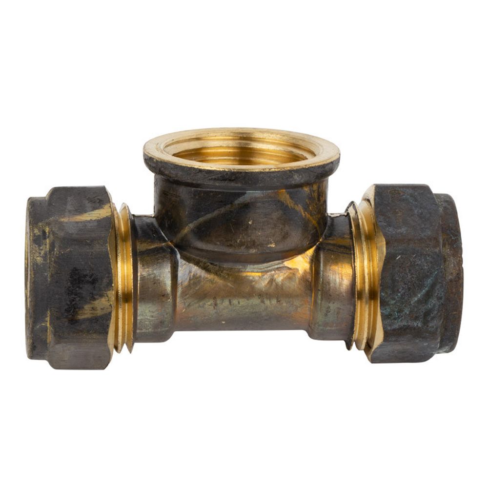 Compression Brass Tee Cxcxfi 22mmx3/4 Sabs