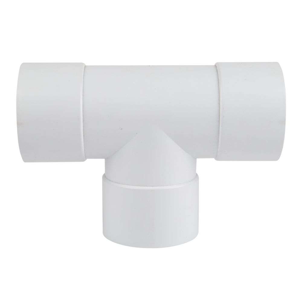 PVC GUTTER ROUND DOWNPIPE JUNCTION 90DEG