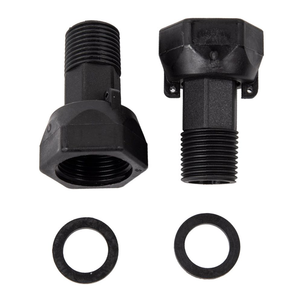 Water Meter Tail Pce Set 15mm + Nut & Washer (pl)