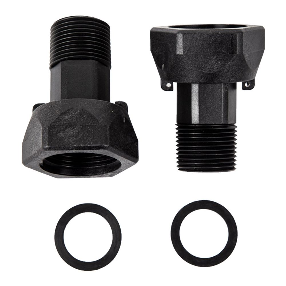 WATER METER TAIL PCE SET 20MM + NUT & WASHER (PL)