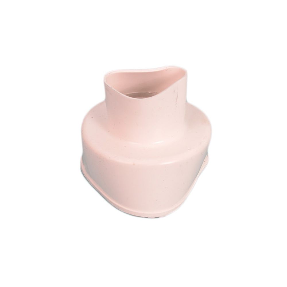 FLUSH PIPE CONNECTOR RUBBER CONE WHT