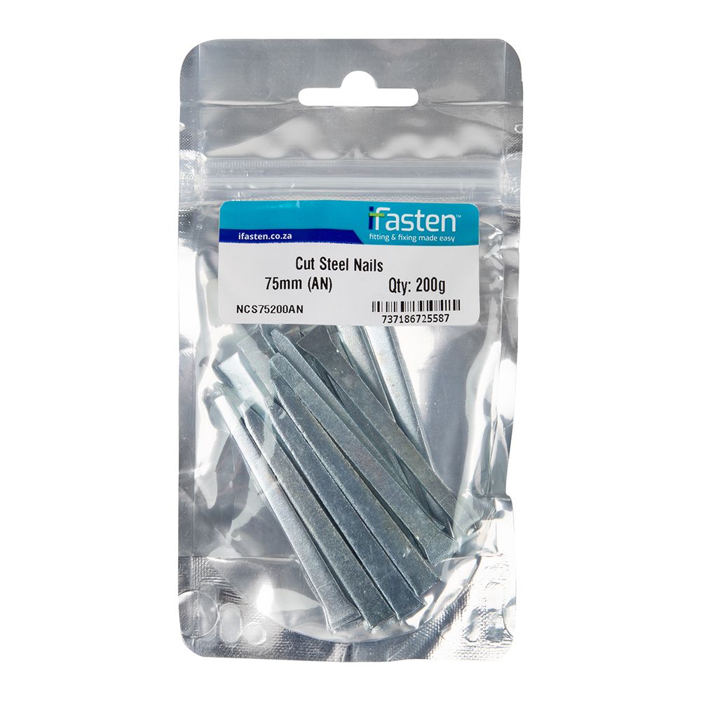 IFASTEN NAIL STEEL CUT 75MM 200G PP