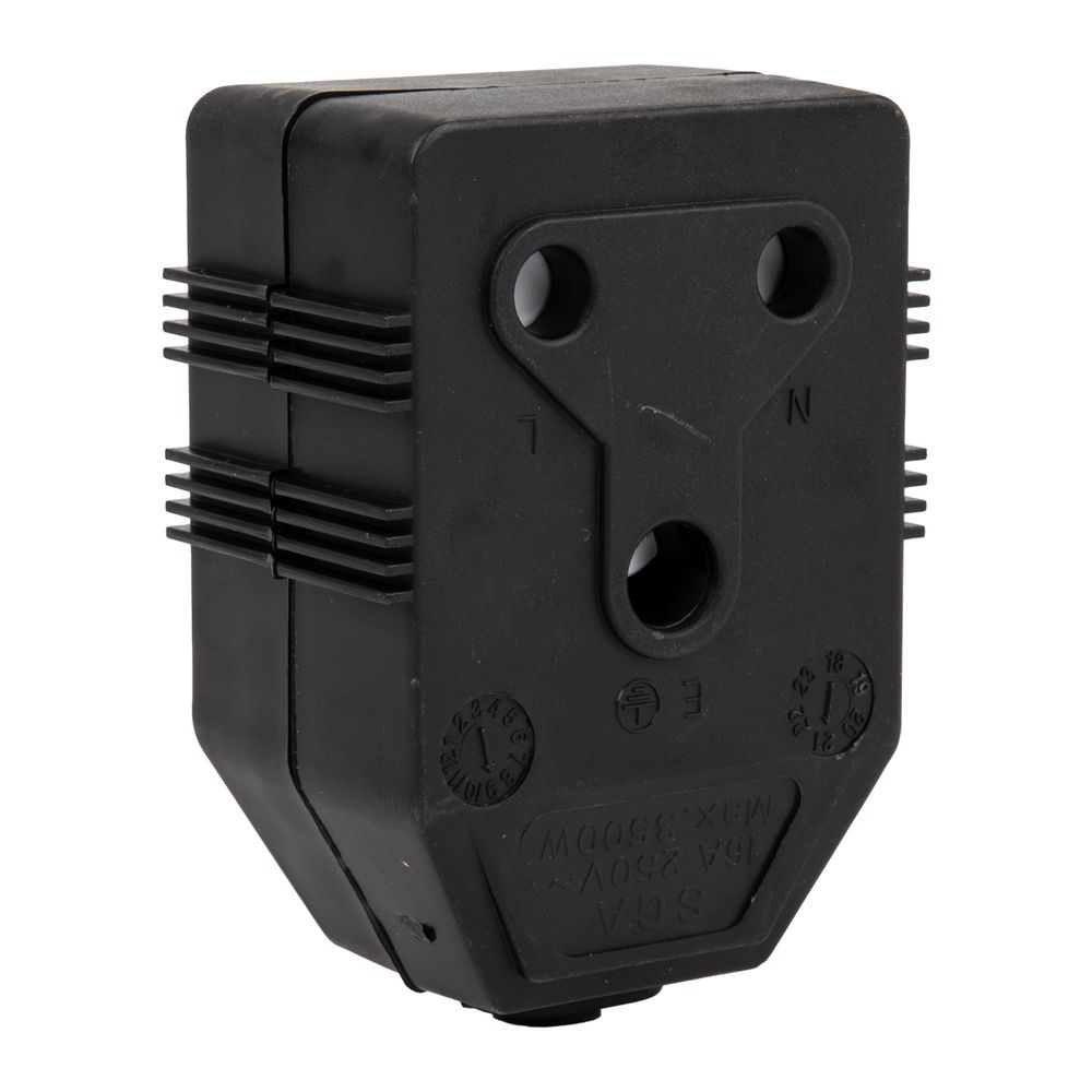 NEXUS Janus Coupler Dbl Pvc 16a Blk Pp
